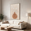 Style A 60 x 90cm Framed Canvas - Natural