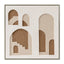 100 x 100cm Framed Canvas - Natural