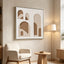 100 x 100cm Framed Canvas - Natural