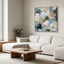 140 x 140cm Framed Canvas - Natural