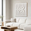 140 x 140cm Framed Canvas - Natural