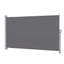 Instahut 1.8X3.5M Side Awning Retractable Privacy Screen Outdoor Sun Shade Grey