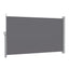 Instahut 1.8X3.5M Side Awning Retractable Privacy Screen Outdoor Sun Shade Grey