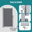 Instahut 1.8X3.5M Side Awning Retractable Privacy Screen Outdoor Sun Shade Grey