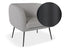 Amour Lounge Chair - Cloud Grey - Matt Black Legs