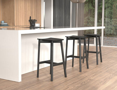 Andi Stool - Black - Backless - 75cm Seat heigh (High Bar)