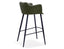 Andorra Bar Stool Vintage Green Seat - 65cm Seat Height Counter Kitchen Stool