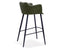 Andorra Bar Stool Vintage Green Seat - 75cm Seat Height Commercial Bar