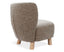 August Occasional Chair - Oak - Biscotti Fabric