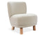 August Occasional Chair - Oak - Ivory Cream Fabric