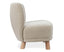 August Occasional Chair - Oak - Ivory Cream Fabric