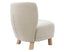August Occasional Chair - Oak - Ivory Cream Fabric