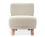 August Occasional Chair - Oak - Ivory Cream Fabric
