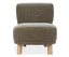 August Occasional Chair - Oak - Kelly Green Fabric
