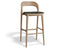 Mia Stool - Natural - Upholstered
