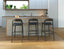 Mia Stool - Black - Upholstered