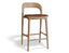 Mia Stool - Natural - Upholstered