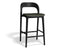 Mia Stool - Black - Upholstered