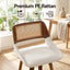 Wooden Bar Stools Set of 3 Swivel Kitchen Counter Stool Chair 60cm Seat Height