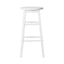 Artiss Set of 2 Beech Wood Backless Bar Stools - White