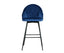 Artiss 2x Bar Stools Velvet Swivel Metal Legs Blue