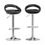 Artiss 2x Bar Stools Gas Lift Plastic Seat Black
