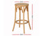 Artiss 2x Bar Stools Rattan Seat Wooden