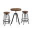 Artiss Bar Table Stools Set Dining Desk Industrial Kitchen Chairs Cafe Pub
