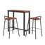 Artiss Bar Table and Stools Set Dining Desk Kitchen Chairs Cafe Pub