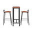 Artiss Bar Table and Stools Set Dining Desk Kitchen Chairs Cafe Pub