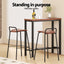 Artiss Bar Table and Stools Set Dining Desk Kitchen Chairs Cafe Pub