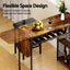 3PCS Bar Table and Stools Set Dining Table Solid Wood Kitchen Chairs Cafe Pub
