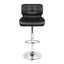 Artiss 2x Bar Stools Gas Lift Leather Padded Stool Black