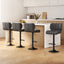 Artiss 4x Bar Stools Gas Lift Leather Padded Grey