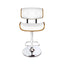 Artiss Bar Stools Gas Lift Leather White