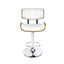 Artiss 2x Bar Stools Gas Lift Leather White