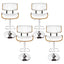 Artiss 4x Bar Stools Gas Lift Leather White
