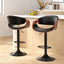 Artiss 2x Bar Stools Gas Lift Leather w/Armrest