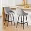 2x Bar Stools Upholstered Stool Counter Seat Kitchen Dining Chairs