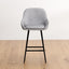 2x Bar Stools Upholstered Stool Counter Seat Kitchen Dining Chairs