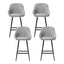 Artiss 4x Bar Stools Upholstered Stool Counter Seat Kitchen Dining Chairs