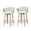 Artiss Bar Stools Kitchen Leather Barstools Swivel Counter Chairs x2