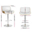 Artiss 2x Bar Stools Adjustable Leather Chairs