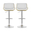 Artiss 2x Bar Stools Adjustable Leather Chairs