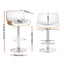 4x Bar Stools Adjustable Leather Chairs