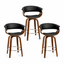 Artiss Bar Stools Set of 3 Kitchen Wooden Bar Stool Dining Chair 65cm