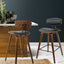Artiss Set of 2 PU Leather Bar Stools - Black