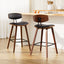 Artiss Set of 2 PU Leather Bar Stools - Black