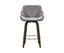 Artiss 2x Bar Stools Swivel Velvet Padded Wooden