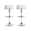 Artiss Set of 2 PU Leather Bar Stools - White